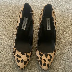 Steve Madden leopard stiletto heels